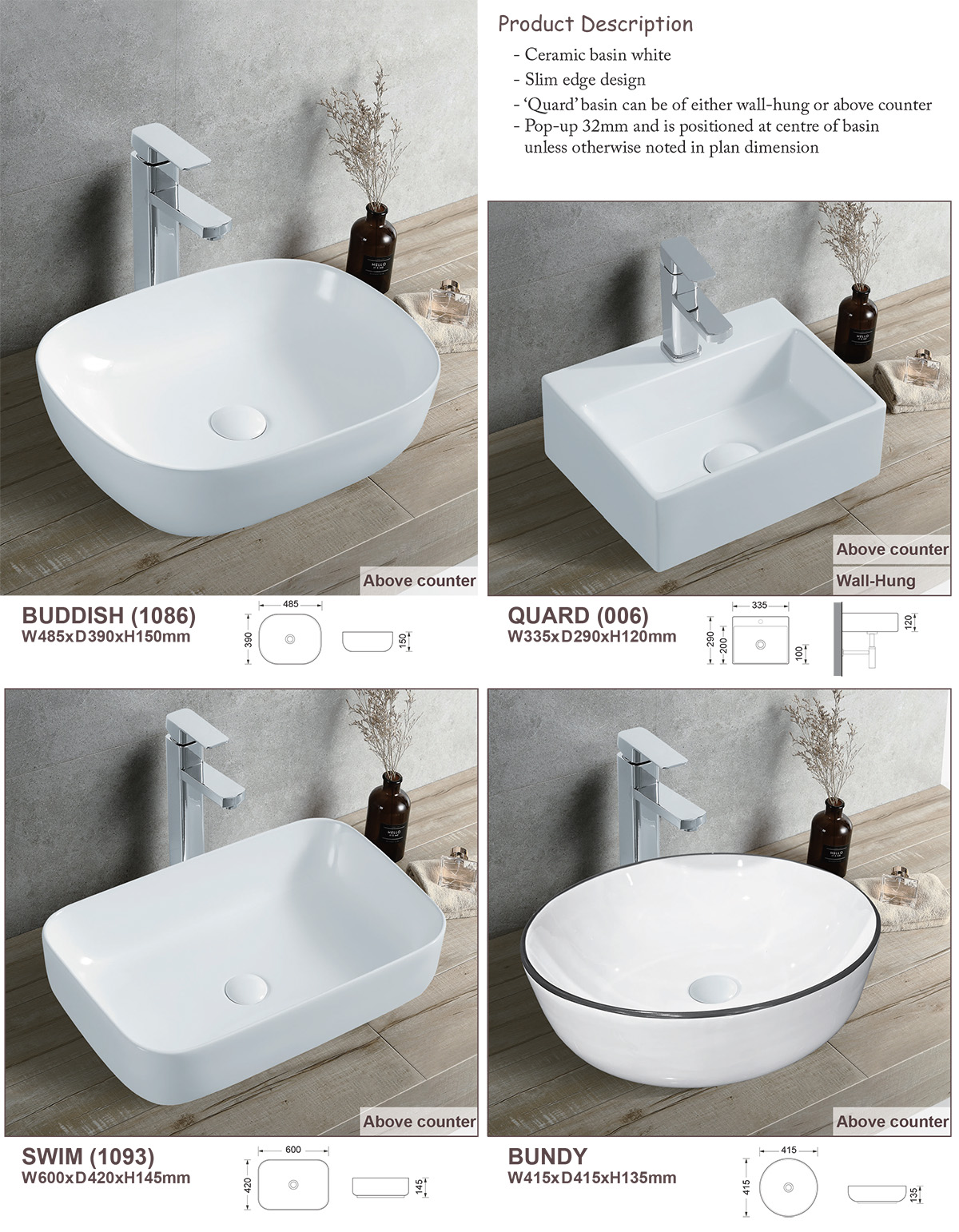 Ceramic Basin - bthbathroom.com.au